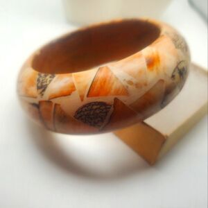 Cherry blossom well made bracelet bangle B1039‎